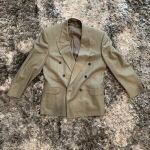 Rick Pallack Men's Blazer Sportcoat Jacket 42R Brown Pure Wool